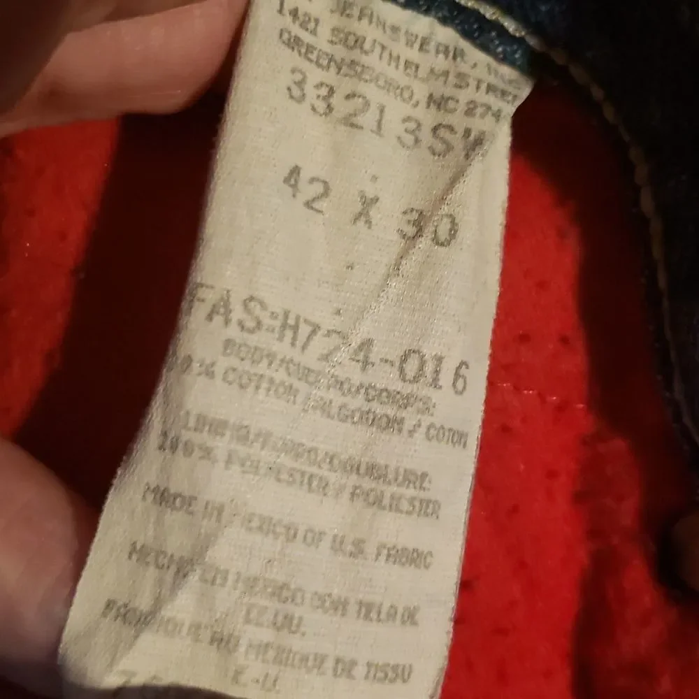 Wrangler Rugged Wear Lined Jeans Sz 42 x 30 - Picture 3 of 5